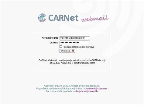 CARNET Mail .